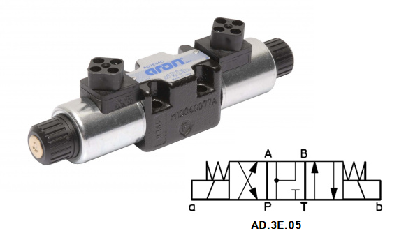 AD3E05C Гидрораспределитель ДУ6 24 сх, 12VDC, Brevini