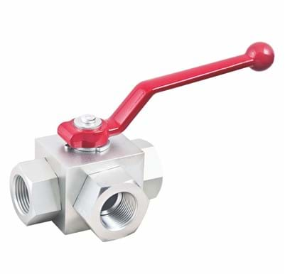 BV3MHTG14N Кран шаровый 3-х ходовой 1/4″ 500 Bar (схема Т)