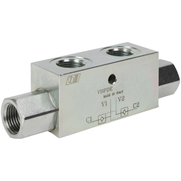 VBPDE 1/4″L – Гидрозамок двусторонний