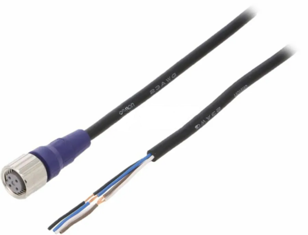 XS2F-LM12PVC4S2M Кабель 2м с разъемом M12x4pin