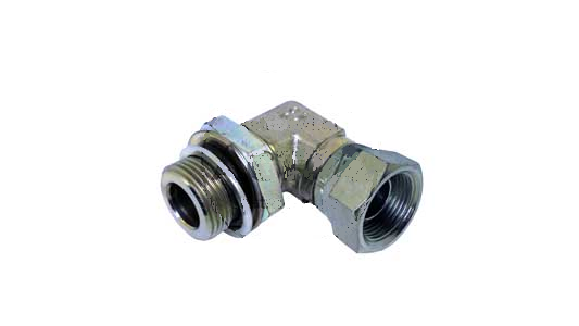 Переходник угловой BSP ш-г 1/2″ / 1/2″ (90) с контрогайкой (YDFl)
