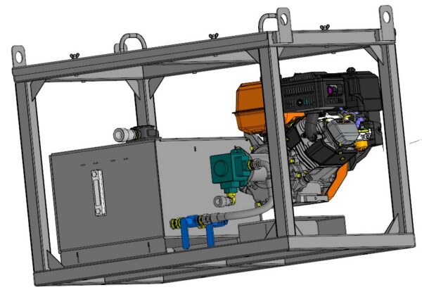 GTSDV80-8.0-300-LIFAN KP460- Гидростанция c ДВС, 20 л/мин, 300 бар