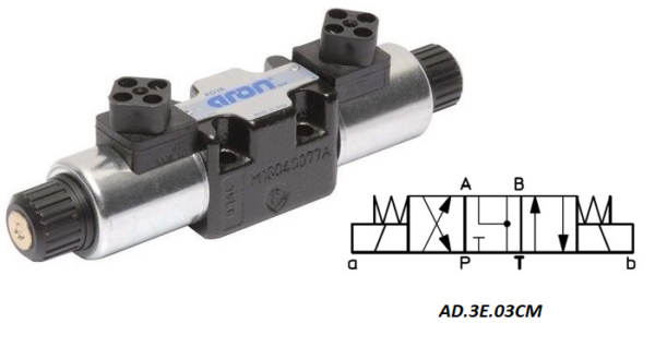 AD3E03CM3 Гидрораспределитель ДУ6 34 сх, 24VDC, Brevini
