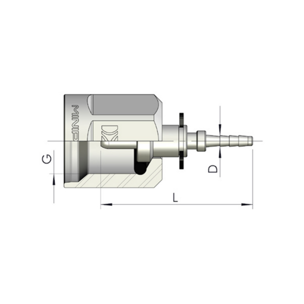 31TTN000 Фитинг к точке контроля M16x2 DU2