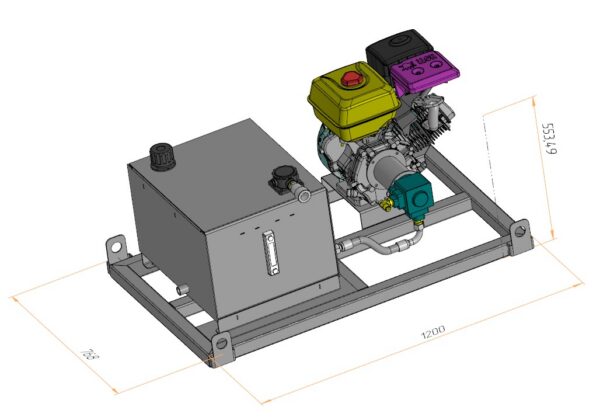GTSDV80-8.0-300-LIFAN 190F- Гидростанция c ДВС, 20 л/мин, 300 бар
