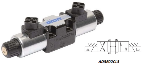 AD3E02CL3 Гидрораспределитель ДУ6 14 сх, 12VDC, Brevini
