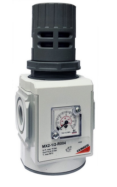 MX2-1/2-R004 РЕГУЛЯТОР ДАВЛЕНИЯ 1/2″ 10 bar  с манометром