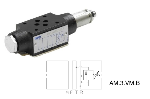 AM3VMBM2003 — Клапан предохранительный модульный монтаж 0-150 Бар, B-T